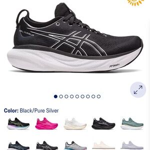 SIZE 8 ASICS. Great condition, extremely comfortable, black